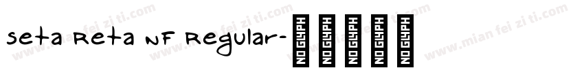 Seta Reta NF Regular字体转换